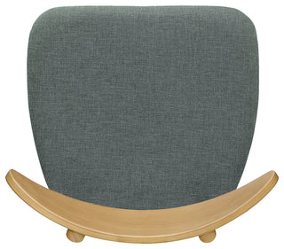 GDF Studio 5-Piece Issaic Fabric and Finished Wood Dining Set, Gray/Oak