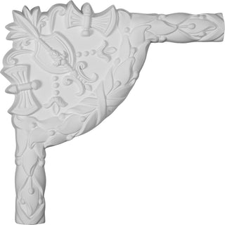 9 1/2"W  x 9 1/2"H x 1"P Dublin Panel Moulding Corner