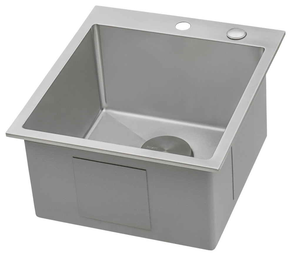 Ruvati RVH8006 18 x 20 Inch Drop-in Stainless Steel Kitchen Sink Single Bowl