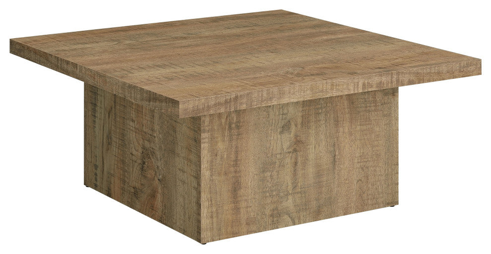 Devar Square Engineered Wood Coffee Table Mango Brown