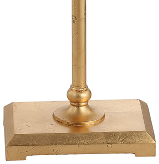 Juno Metal LED Floor Lamp, Gold Leaf, 62.5"