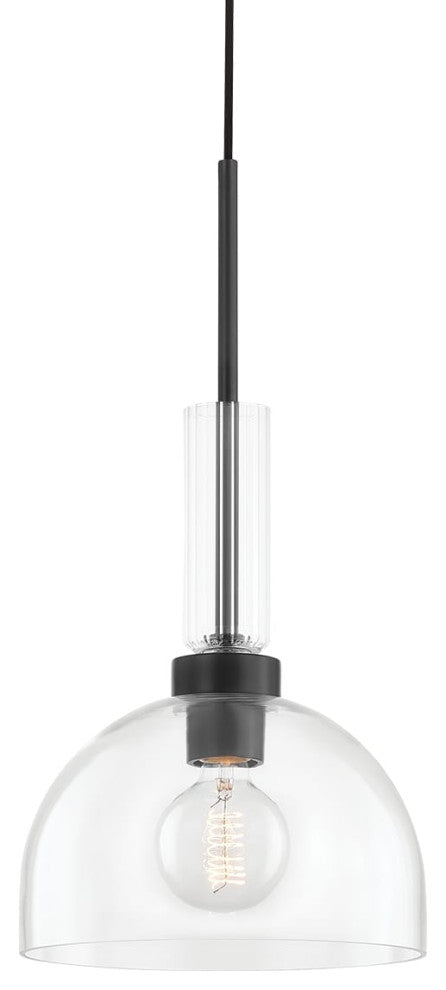 Tabitha 1-Light Pendant Soft Black