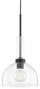Tabitha 1-Light Pendant Soft Black