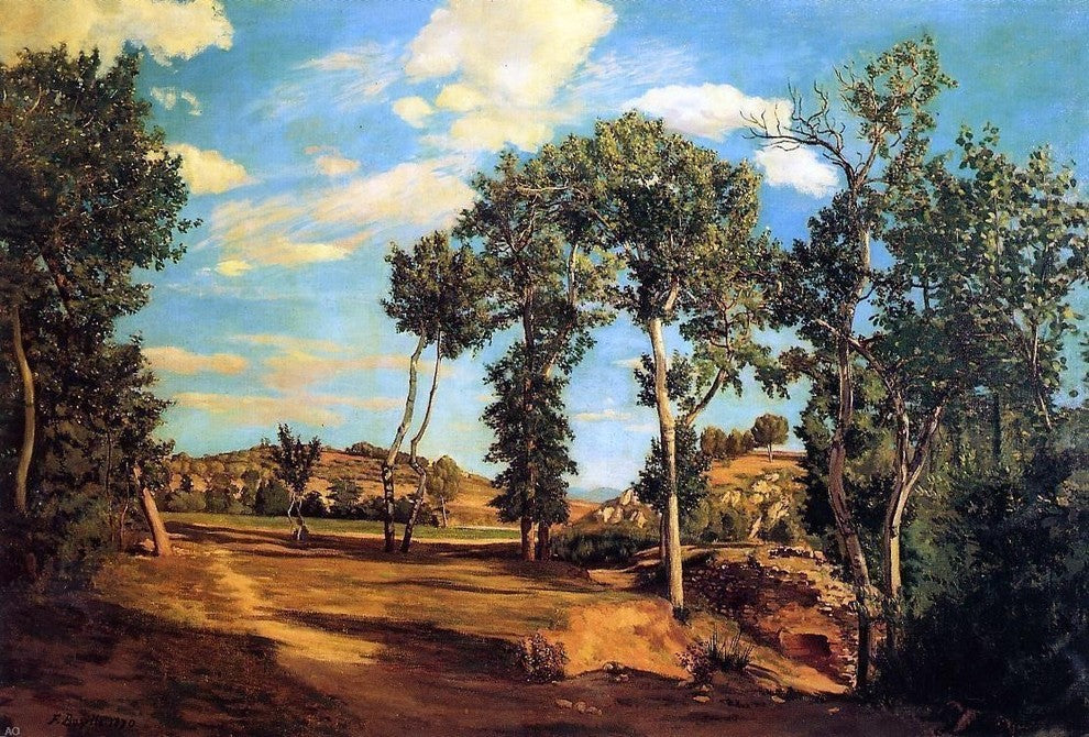 Jean Frederic Bazille The Banks of the Lez Wall Decal