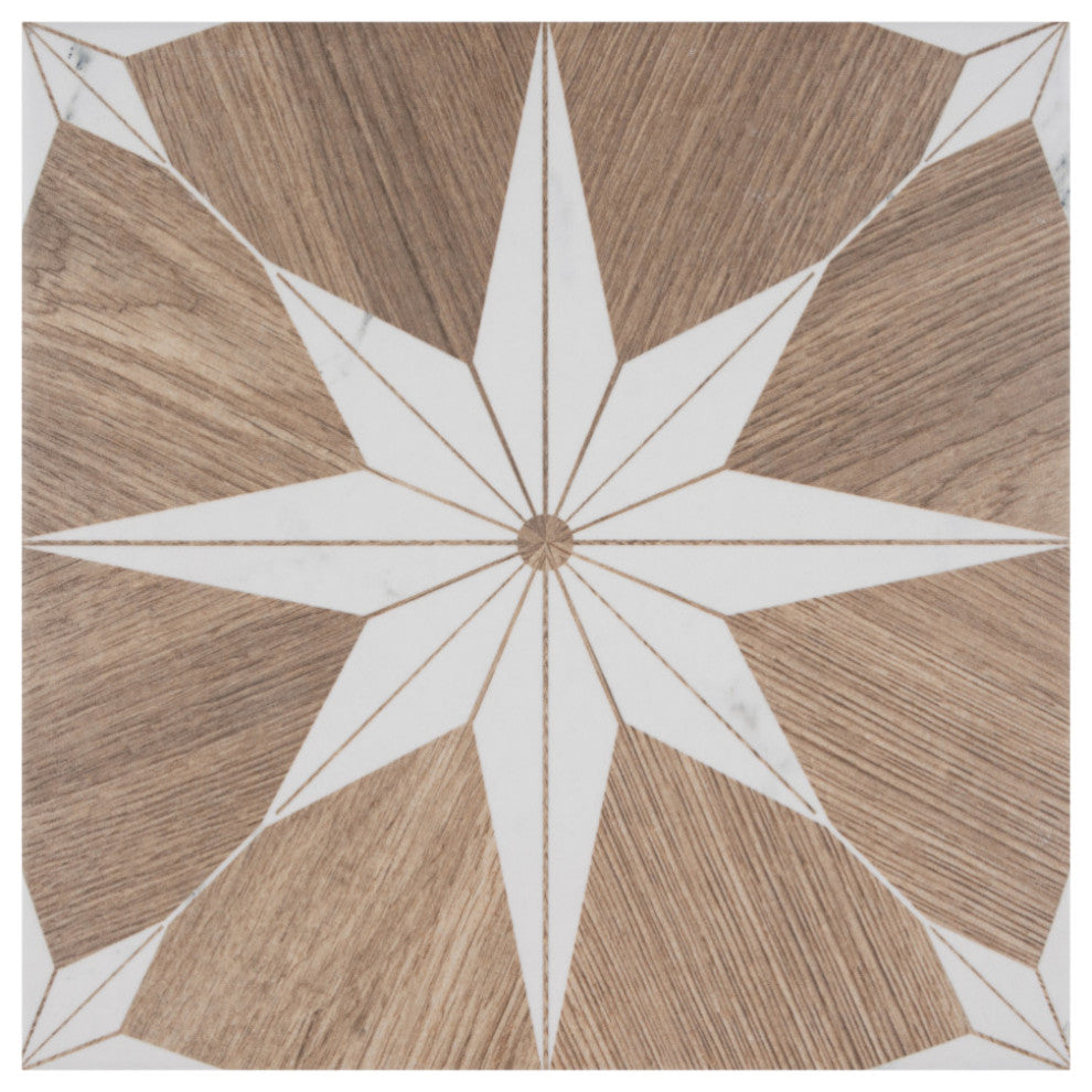 Llama Stella Loire Verso Noce Porcelain Floor and Wall Tile Sample