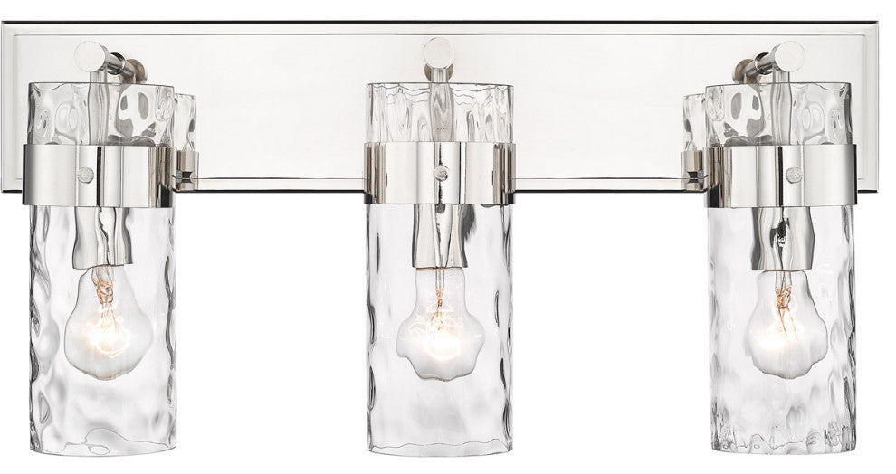 Zlite 3035-3V-PN 3-Light Vanity, Clear