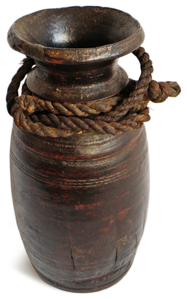 Consigned Nepal Tekhi Wood Pot
