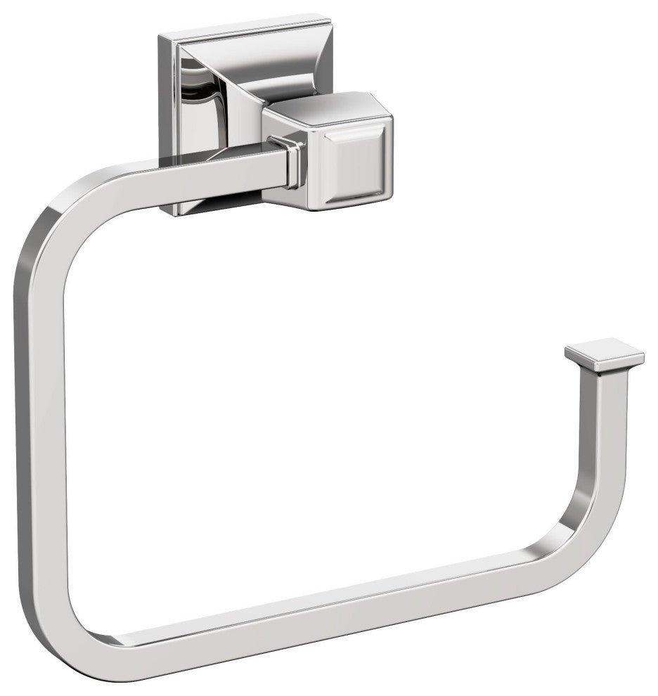 Amerock Mulholland Traditional Towel Ring, Chrome