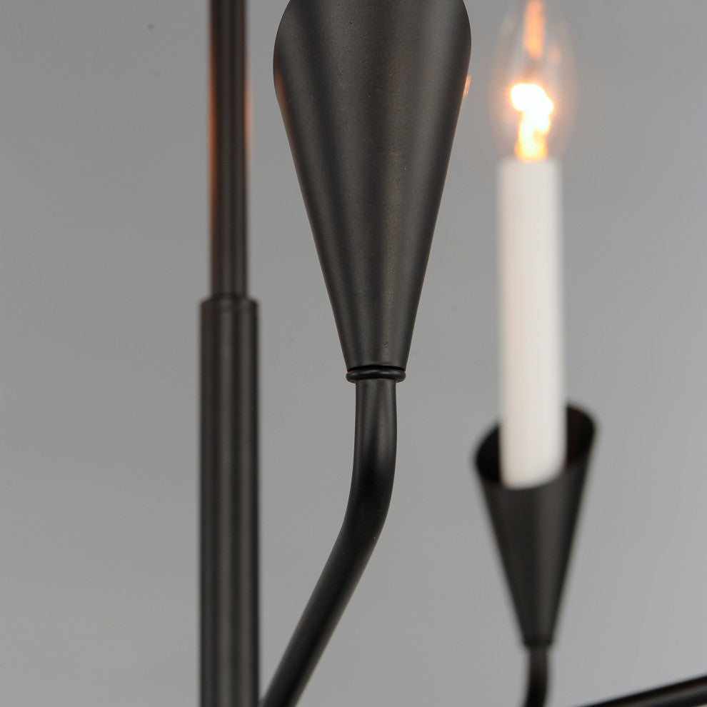 Maxim Lighting Calyx 5-Light Chandelier, Black, 24345BK