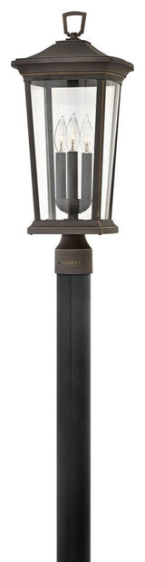 Hinkley Bromley Large Post Top Or Pier Mount Lantern 12V, Oil Rubbed Bronze