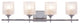Vanity Art Modern Crystal Cut 4-Light Vanity Fixture, Chrome