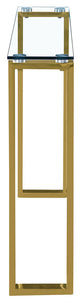 Narrow Gem Gold Console Table