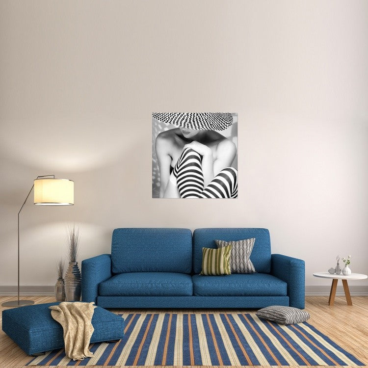 "Zagging That Zig" Stretched Canvas Giclee by Howard Ashton-Jones, 40x40"