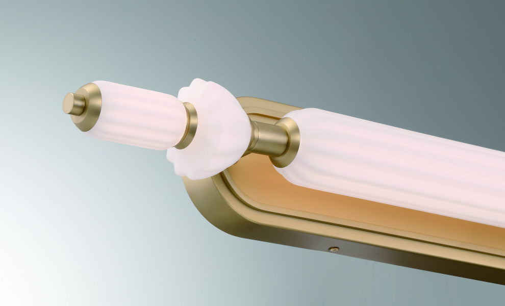 Lansdowne, Vanity, 39", Gold, Opal Glass