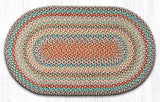 Multi 1 Braided Rug, 27"X45" Oval