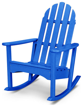 Polywood Classic Adirondack Rocking Chair, Pacific Blue