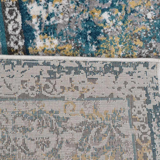 MACHINE MADE HEATSET POLYPROPYLENE AREA RUGS -Silver Color,Oriental Design, [Rectangle] 5'x8'