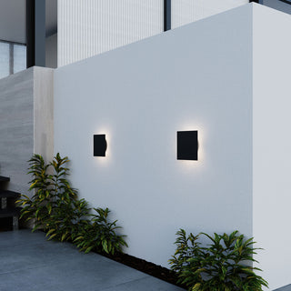 Sonneman 7525 LP 7" Tall Outdoor Wall Sconce - Textured Black