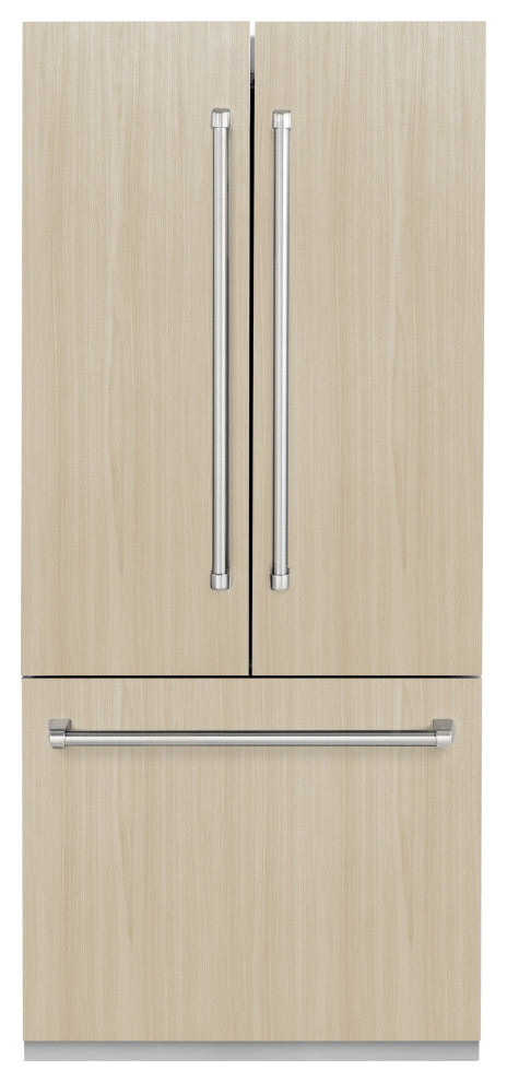 ZLINE 36, Panel Ready French Door Built-In Refrigerator With Ice Maker RBIV-36