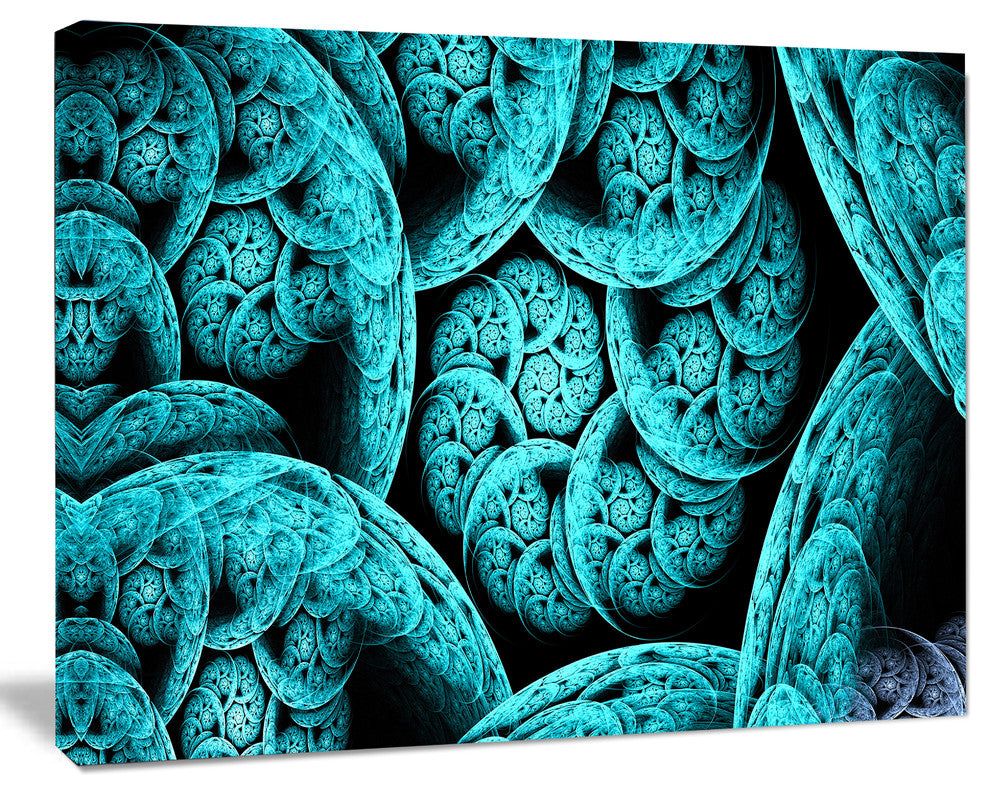 Blue Dramatic Clouds, Oversized Abstract Canvas Art Print, 60x40