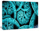 Blue Dramatic Clouds, Oversized Abstract Canvas Art Print, 60x40