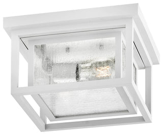Hinkley Republic Small Flush Mount, Textured White
