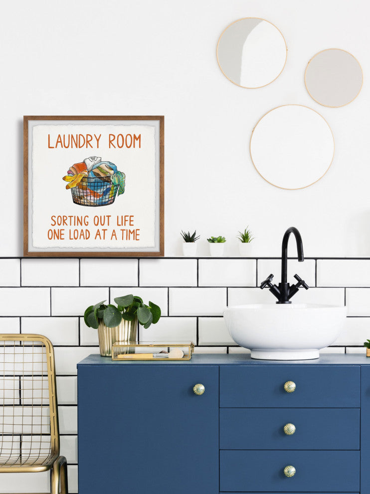 "One Load at a Time" Framed Painting Print, 32x32