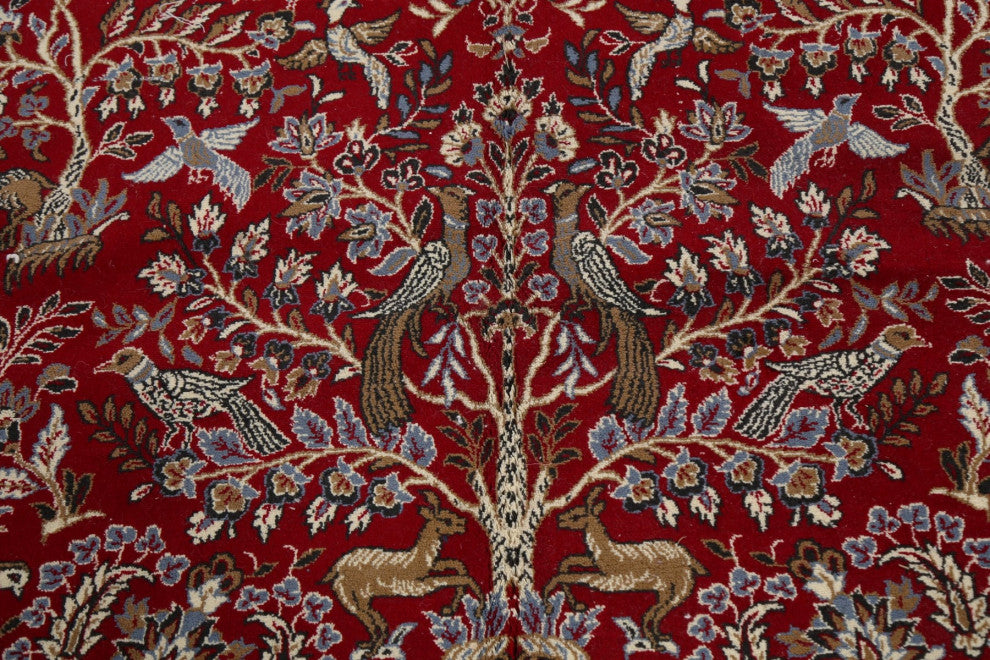 Red Floral Traditional Turkish Oriental Living Room Area Rug 10x13