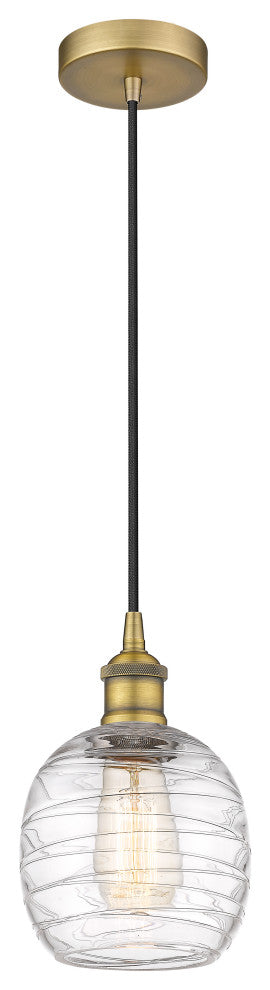 Innovations 616-1P-BB-G1013 1-Light Mini Pendant, Brushed Brass