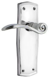 Prairie Plate With Swan Lever, Bright Chrome, Left-Handed