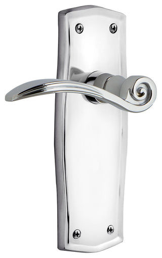Prairie Plate With Swan Lever, Bright Chrome, Left-Handed