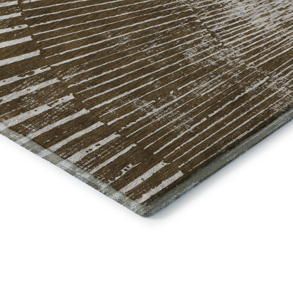 Premium Machine Washable Mayfield AMF542 Chocolate 1'8" x 2'6" Rug