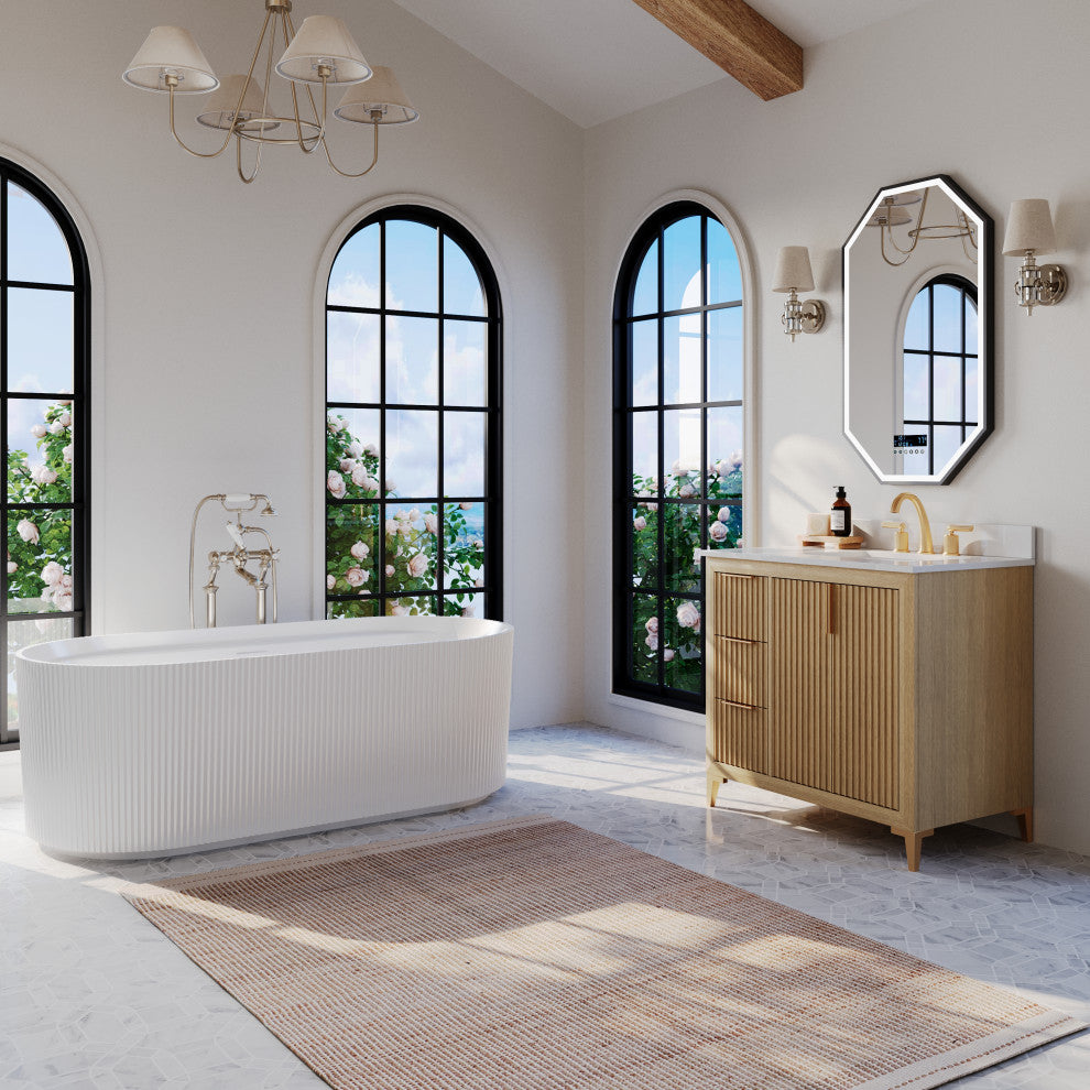 Turlington Bath Vanity Set, Oak, 36"