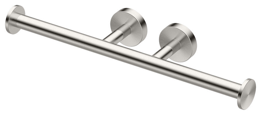 Glam Toilet Paper Holder, Satin Nickel, Double