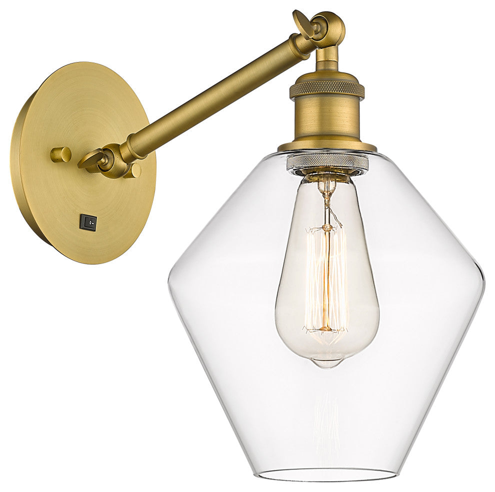 Innovations 317-1W-BB-G652-8-LED 1-Light Sconce, Brushed Brass
