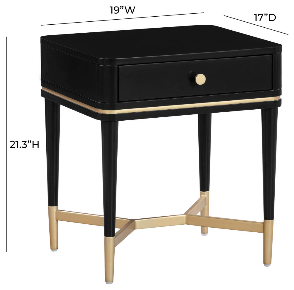 Julieta Black Nightstand
