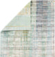 Kavi by Jaipur Living Asthai Knotted Abstract Light Gray/Blue Area Rug, 5'6"x8'