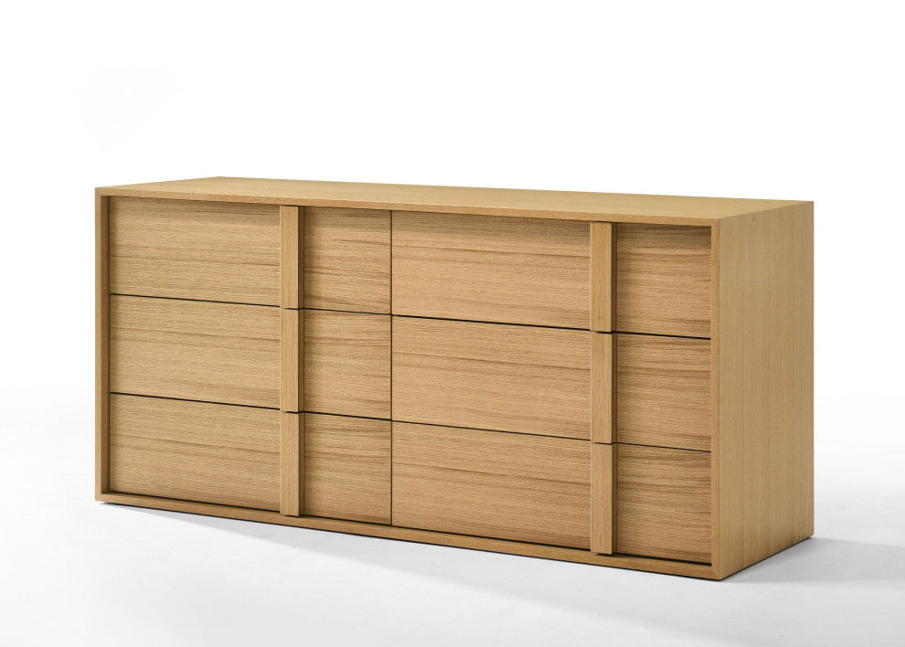 Nova Domus Berlin Modern Natural Oak Bedroom Set, Eastern King