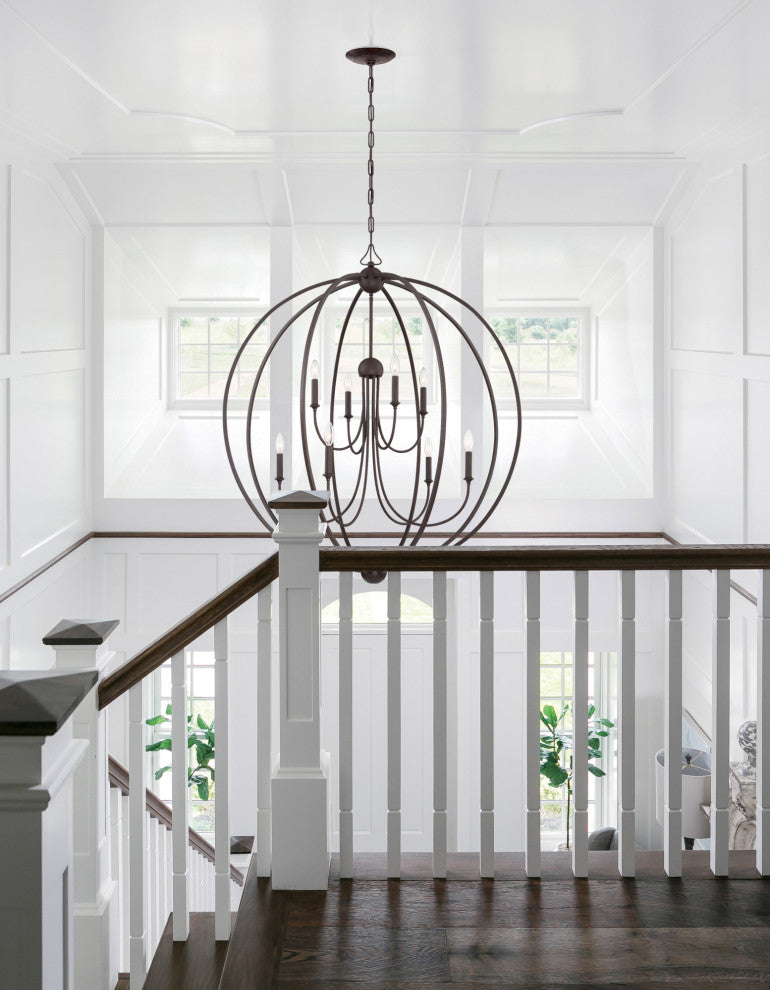 Crystorama Lighting Group 2246_NOSHADE Sylvan 8 Light 40"W Taper - Polished