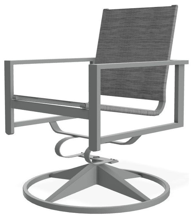 Tribeca Sling Outdoor Swivel Rocker, Collect Charcoal/Graphite
