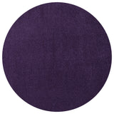 Haze Solid Low-Pile Runner Rug, Purple, 5' Round
