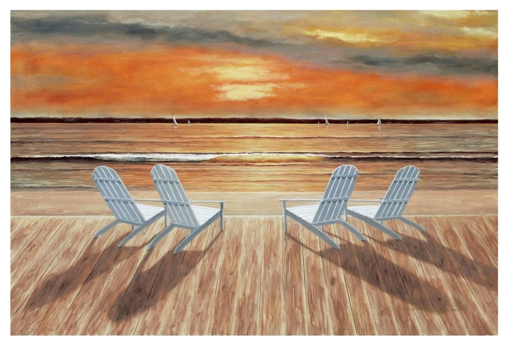 "Sunset for Four" Digital Paper Print by Diane Romanello, 20"x14"