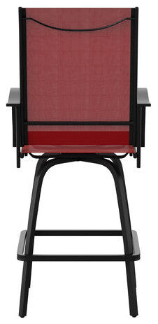 Outdoor Stool - 30 inch Patio Bar Stool / Garden Chair (Set of 2), Red