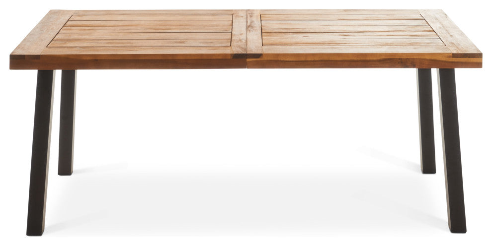 GDF Studio Spanish Bay Teak Finish Acacia Wood Dining Table
