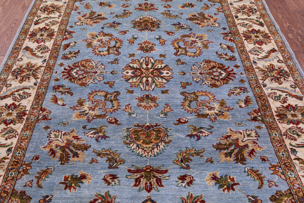 5' 0" X 6' 8" Persian Tabriz Hand Knotted Wool Rug Q10015