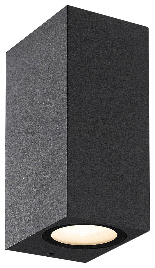 Dale 2-Light Outdoor Wall Mount, Graphite Grey