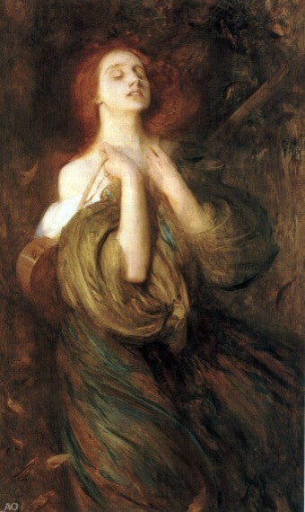 Arthur Hacker Autumn, 18"x27" Wall Decal Print