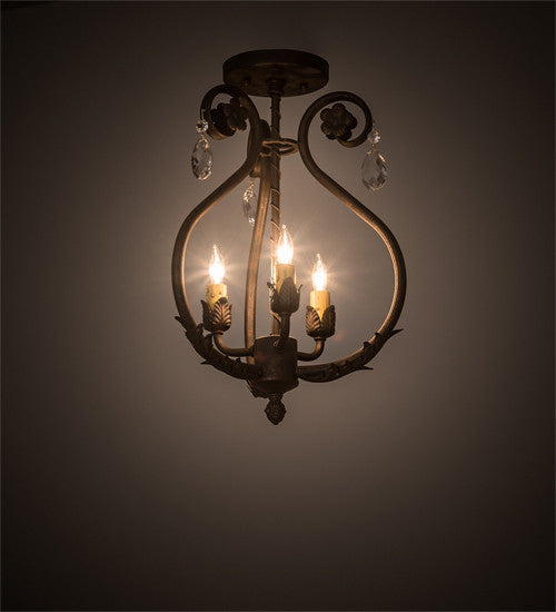 12 Wide Antonia 3 Light Chandelier