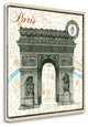"Monuments Des Paris Arc" By Sue Schlabach, Giclee Print on Gallery Wrap Canvas