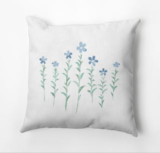 Periwinkle Pillow, Blue, 18"x18"
